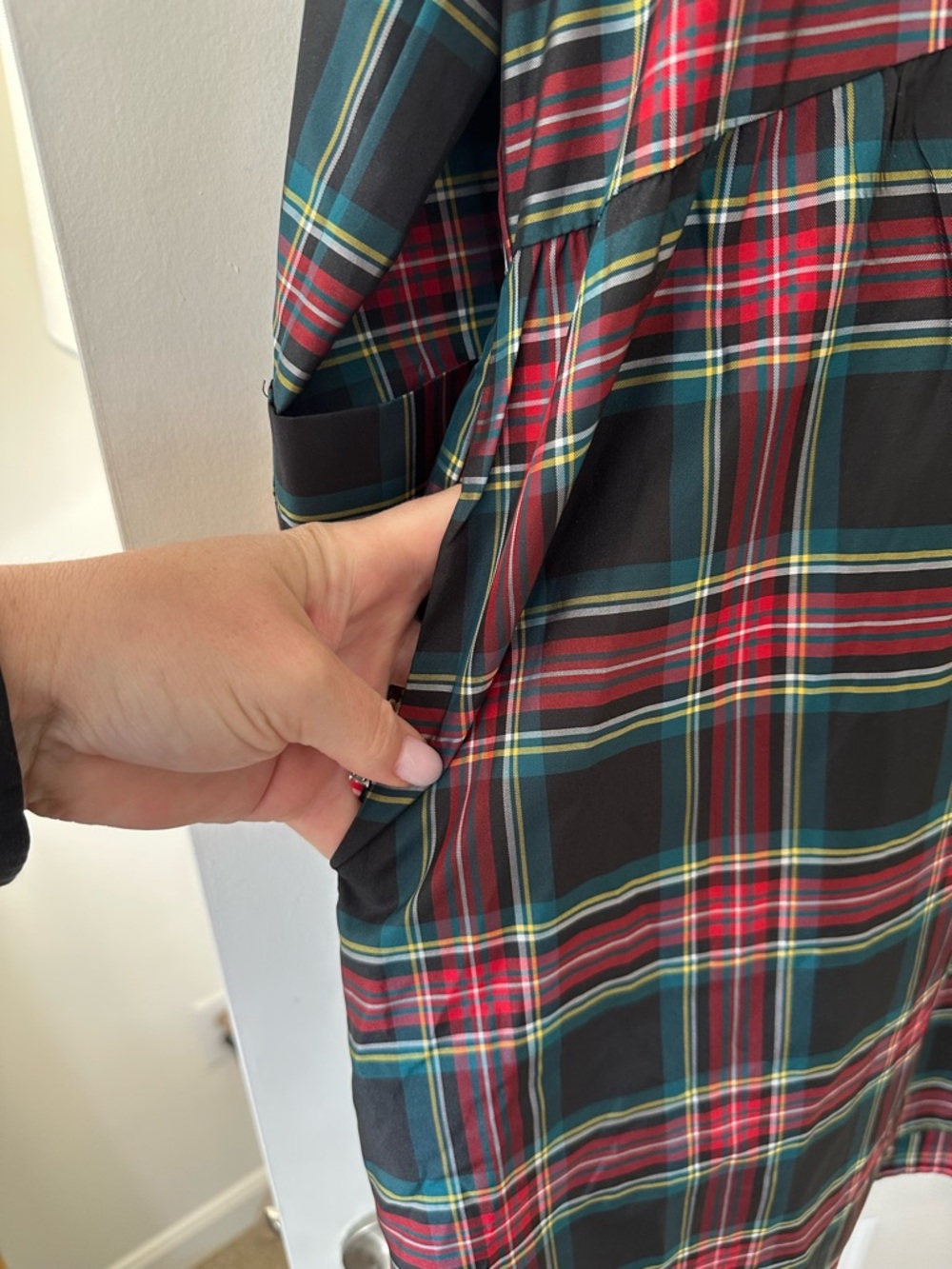 Tuckernuck Tartan Royal Shirt Dress - Picture 3 of 5